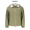 K-way Green Nylon Men Jacket