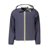 K-way Blue Polyester Jacket In Blue