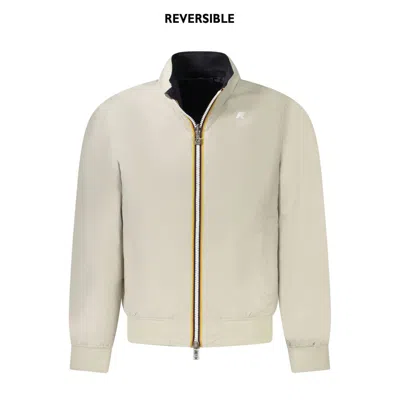K-way Nylon Men Men's Jacket In Sand