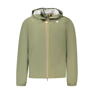 K-way Nylon Men Men's Jacket In Green