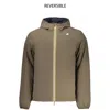 K-way Jack St Warm Double Slim-fit Giacca Reversibile. In Poliestere Elasticizzato Impermeabile. Imbottitu In Brown