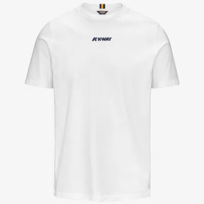 K-way Odom Established Man T-shirt White Size Xxl Cotton