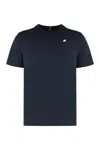 K-way Odom Letitrain Cotton Crew-neck T-shirt In Blue
