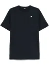 K-way T-shirt With Logo In Technical Fabric In Blue