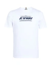 K-WAY K-WAY ODOM TYPO MAN T-SHIRT WHITE SIZE XXL COTTON