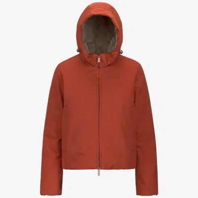 K-way Olga Twill Fur In Red