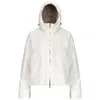 K-way Olga Twill Fur In White Gardenianatur