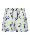 K-way Olivier Logo-print Swim Shorts In Blue