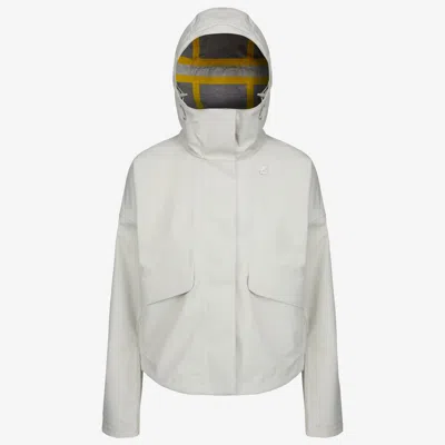 K-way Ophelia Bonded Ripstop Jersey In White