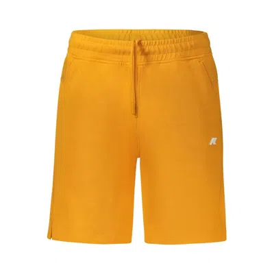 K-way Orange Cotton Pant In Yellow