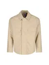 K-way Collared Three-layer Waterproof Jacket In Brown