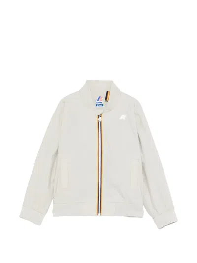 K-way Kids' P. Aorelian Zip Bomber Jacket In Neutral
