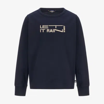 K-way P. Elmer Peach Letitrain In Blue