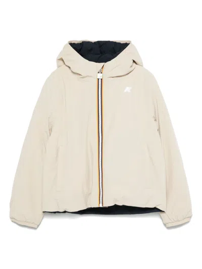 K-way Kids' P. Jack St Warm Double Jacket In Beige
