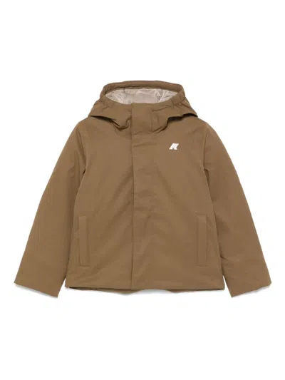 K-way Kids' P. Jacko Marmotta Jacket In Brown
