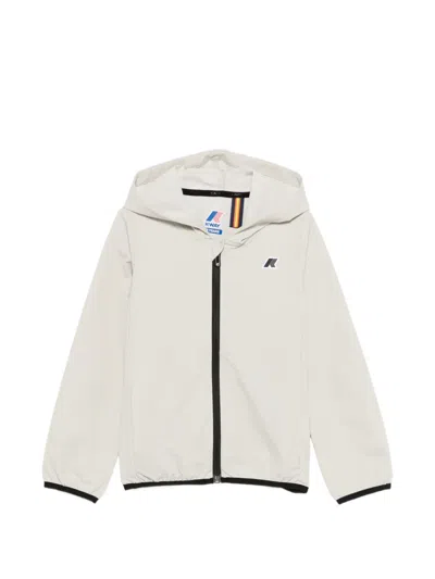K-way P. Journeer Hooded Zip Rainwear In White