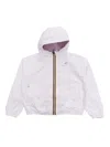 K-way Logo-patch Hooded Jacket In White
