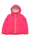 K-way Little Girl's & Girl's Claude Hooded Windbreaker Jacket In Beige
