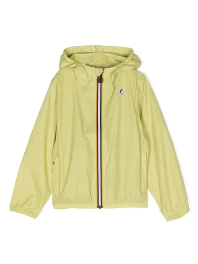 K-way Kids' P. Le Vrai 3.0 Claude Rain Jacket In Green