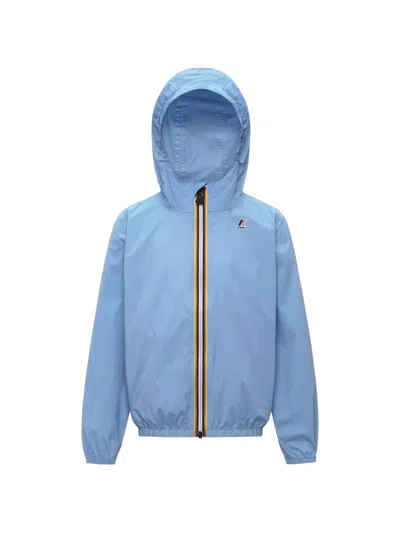 K-way Kids' P. Le Vrai 4.0 Claude Hooded Jacket In Blue