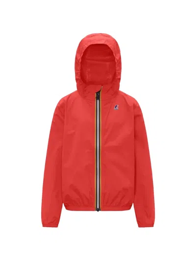 K-way Kids' P. Le Vrai 4.0 Claude Hooded Jacket In Red