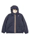 K-way P. Le Vrai 4.0 Claude Orsetto Down Jacket In Blue