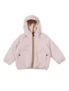 K-way P. Le Vrai 4.0 Claude Orsetto Down Jacket In Pink