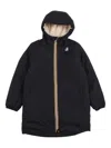 K-way P. Le Vrai 4.0 Eiffel Orsetto Down Jacket In Black