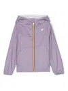 K-way P. Lily Plus.2 Reversible Rain Jacket In Purple
