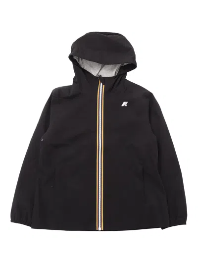 K-way Kids' P. Marguerite Stretch Poly Jer Down Jacket In Black