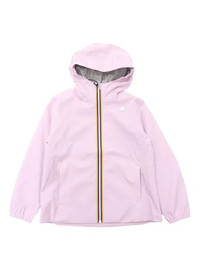K-way Kids' P. Marguerite Stretch Poly Jer Down Jacket In Pink