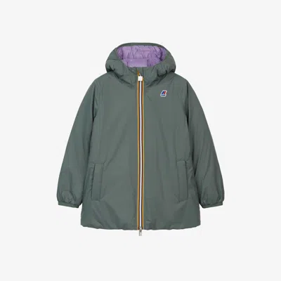 K-way Reversible P. Sophie Thermo Plus.2 Jacket In Verde