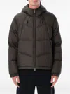 K-way Padded Black Jacket With Quilted Design In Brown