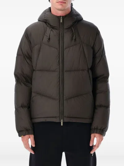 K-WAY PADDED BLACK JACKET WITH QUILTED DESIGN