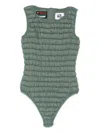 K-way Padded Bodysuit In Burgundy