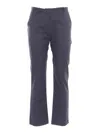 K-way Elaise Twill Peach Chino Pants In Blue