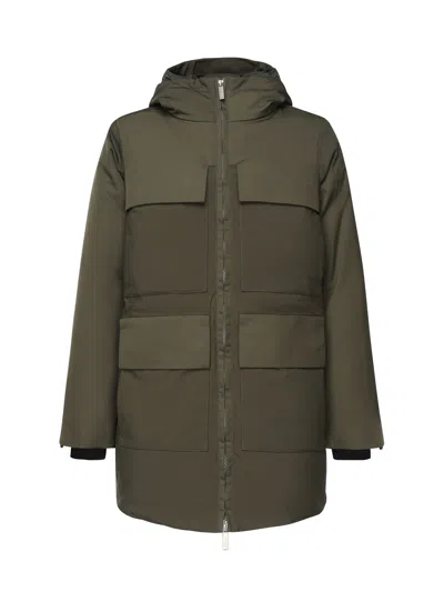 K-way Parka In Nylon In Grün