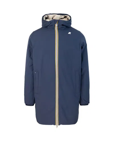 K-way Parka Jacob St Warm Double Blu In Blue