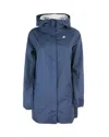 K-way K Way Parka Sophie Stretch Dot In Blue