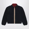 K-way Pascal Reversible Sherpa Jacket Blue/red In Blue