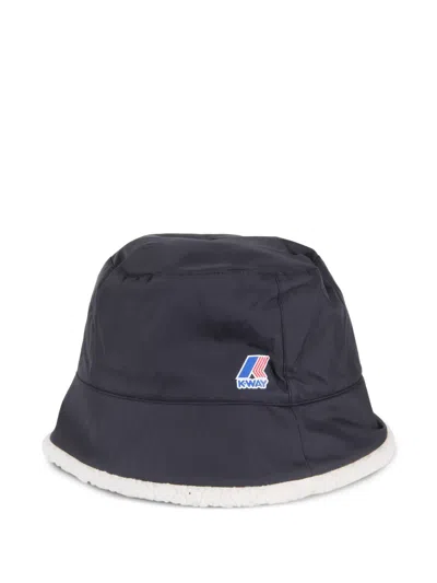 K-way Pascalle Logo Bucket Hat In Blue