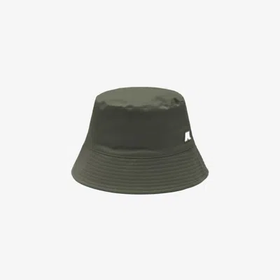 K-way Pascalle Twill Marmotta In Green
