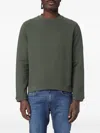 K-way Perruel Embossed-logo Sweatshirt In Green