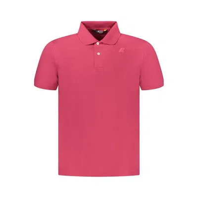 K-way Pink Cotton Men Polo Shirt