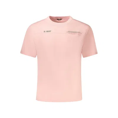 K-way Pink Cotton Men T-shirt
