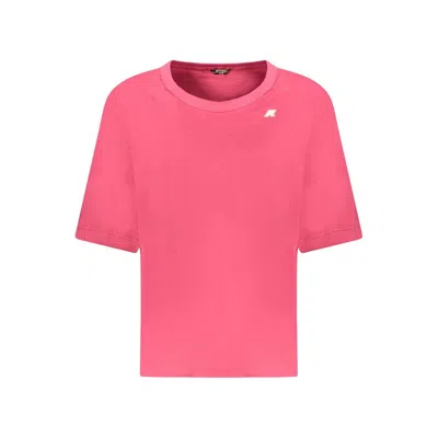 K-way Cotton Women Women's Top In Pink