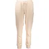 K-way Pink Polyester Pant In Neutral