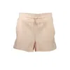 K-way Pink Polyester Pant In Neutral
