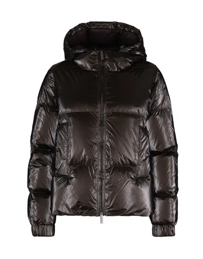 K-way Piumino Lethille Thermo Microfiber Black Olive In Gray