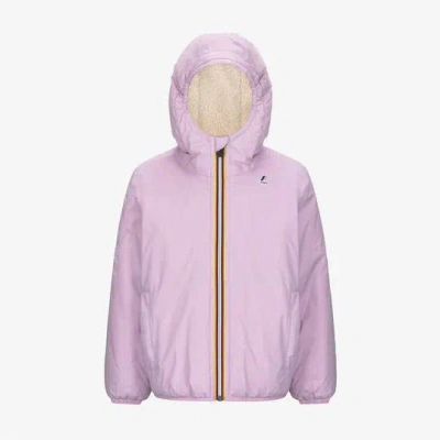 K-way Kids' Piumino Orsetto Con Logo In Pink